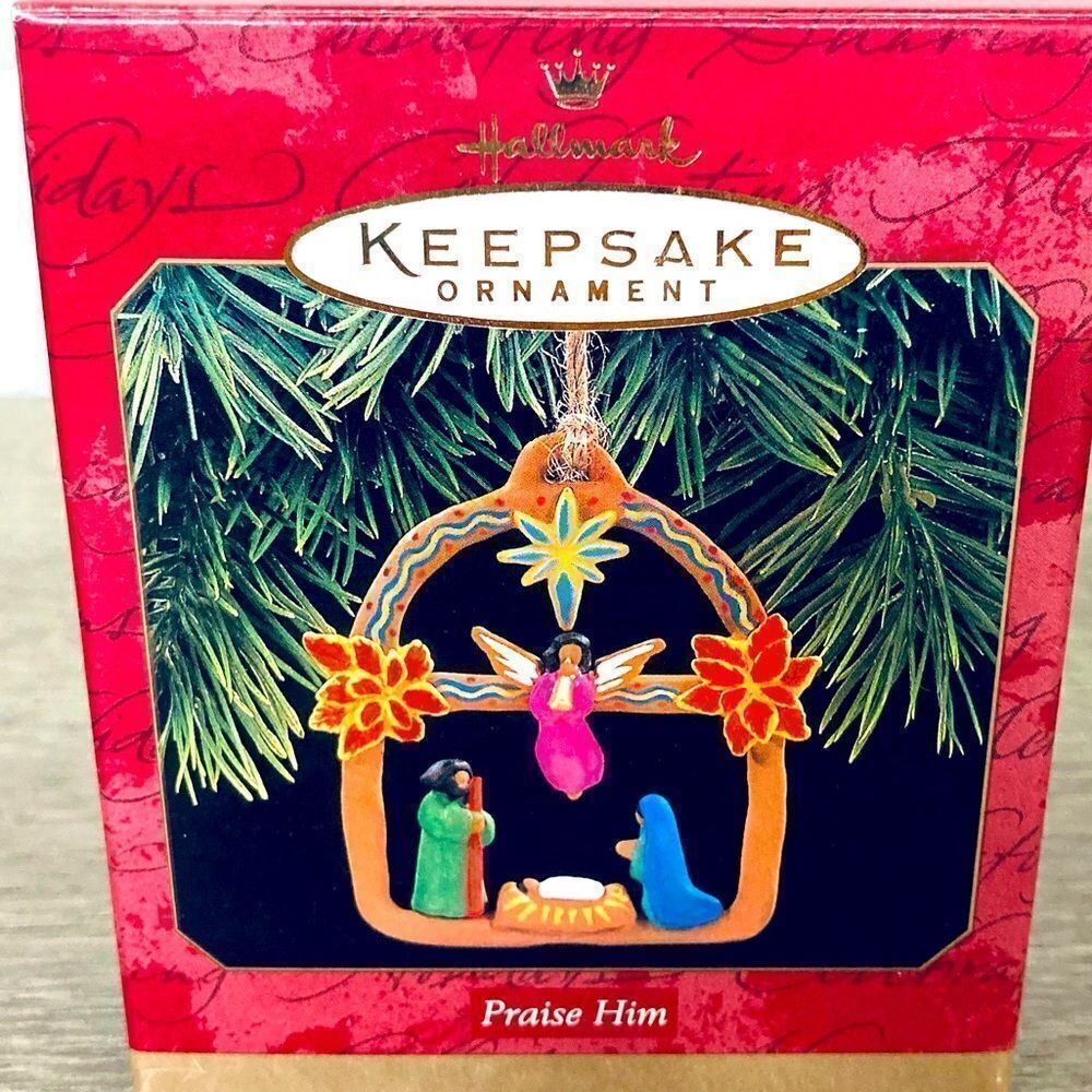 Hallmark Vintage Christmas Nativity Ornament 1997